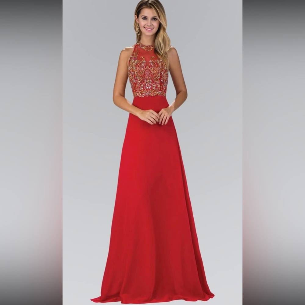 GLS Collective Vibrant Red Prom Dress